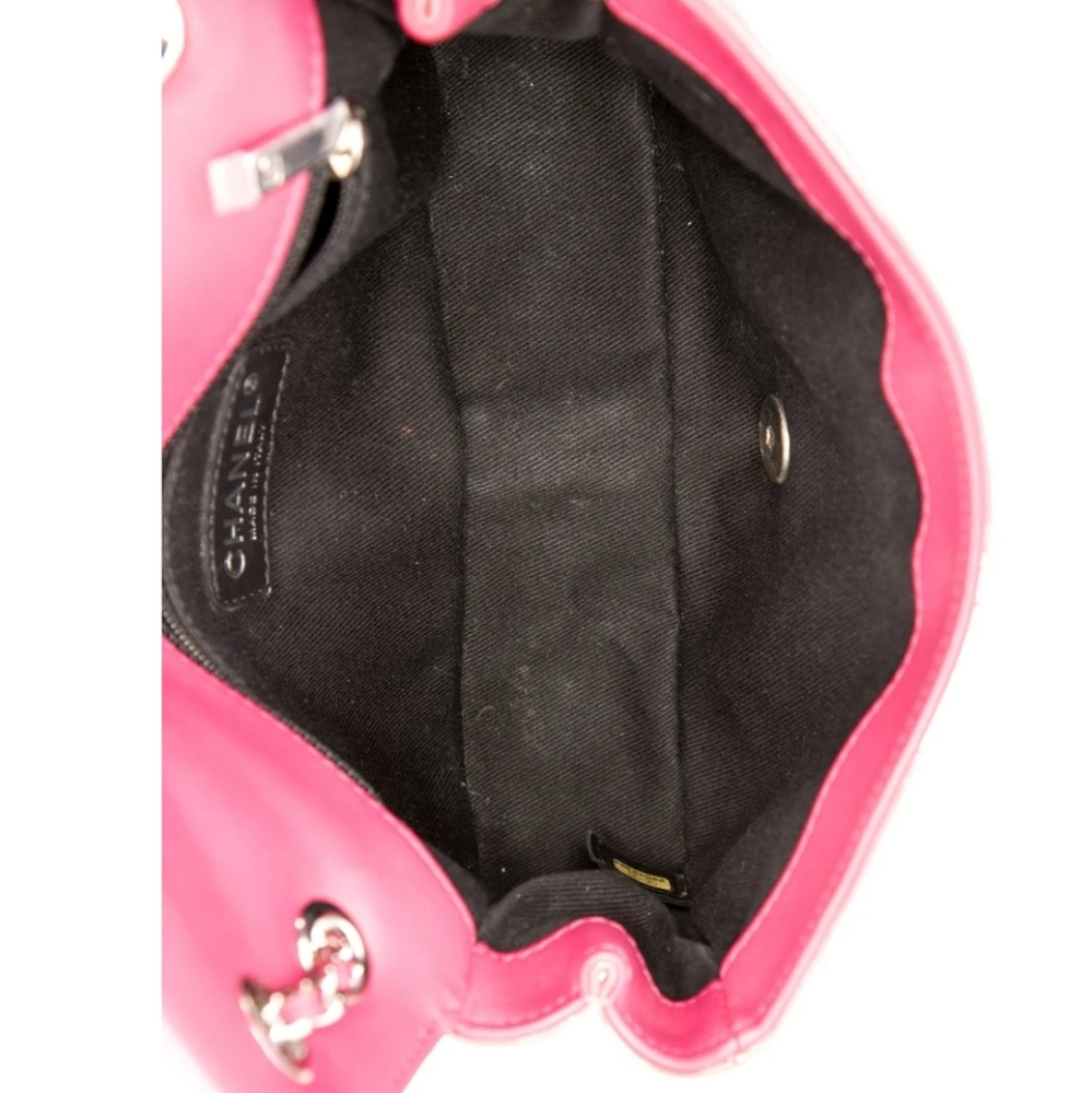 CHANEL Pink Small Coco Shine Quilted Patent Shoulder Flap Bag - Picture 7 of 7